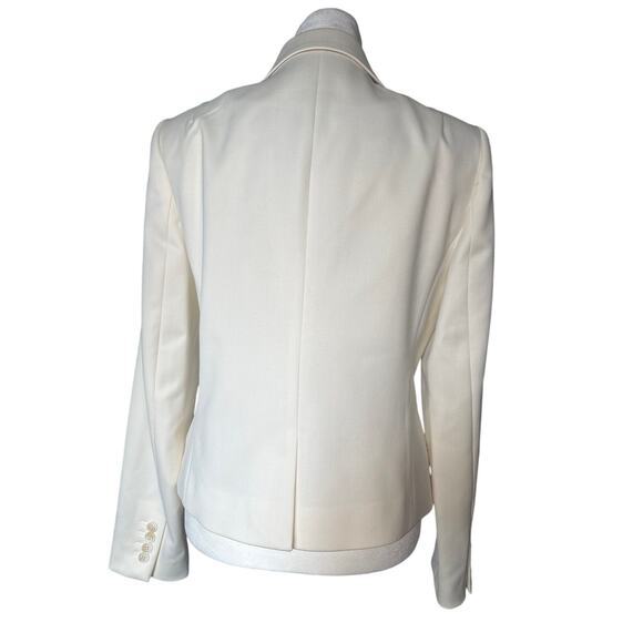 REISS Aleida‎ Cropped Blazer 10 NWT Ivory White Double Breasted Jacket - Picture 4 of 12